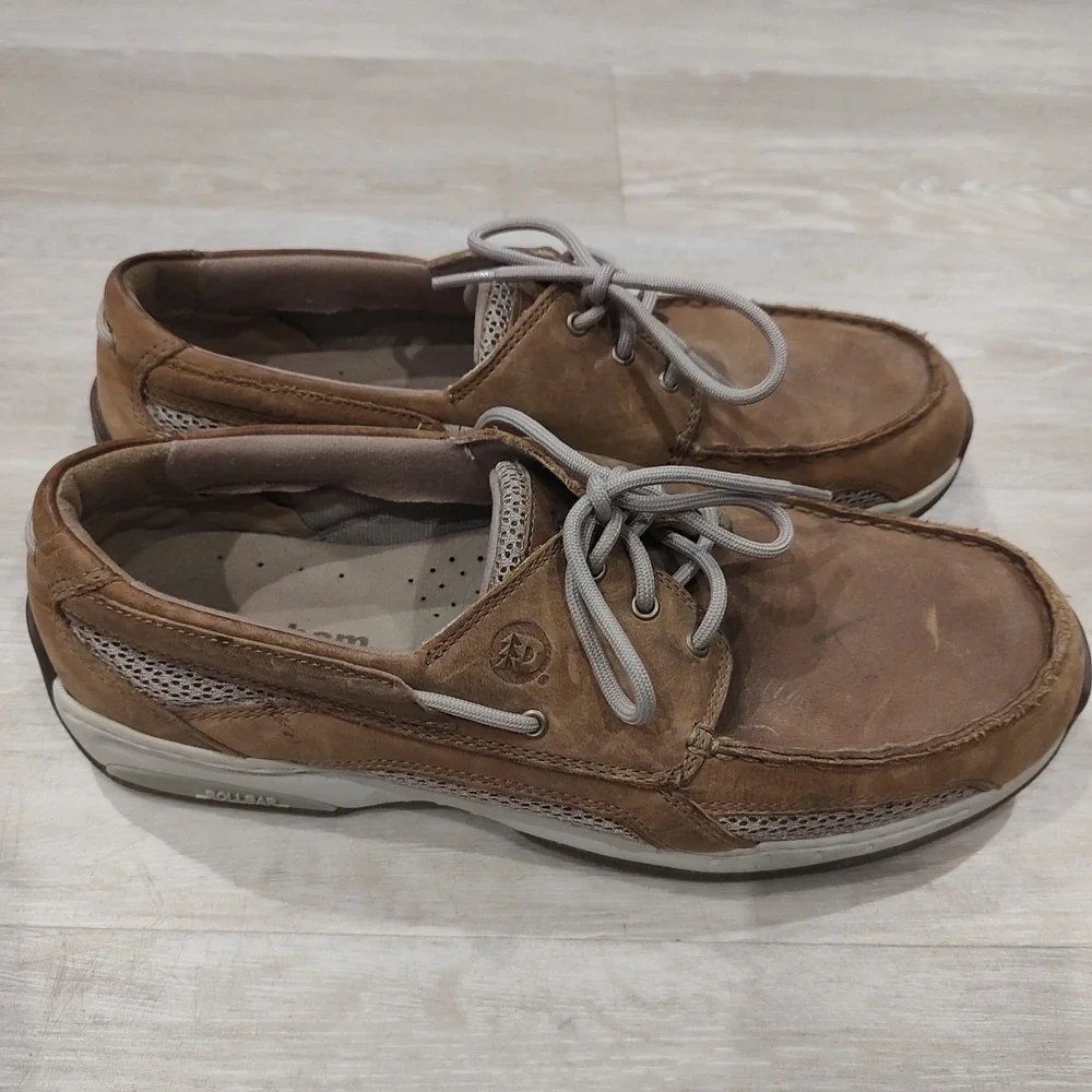 New Balance Dunham Captain‎ Loafer Boat Shoes Mens Sz 10 4E Deck Leather Wide